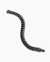 Curb Chain Bracelet in Black Titanium, 11.5mm